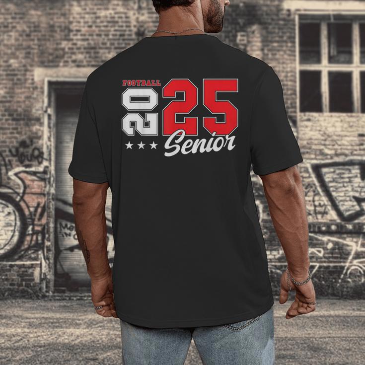 Football Senior Night Football Senior 2025 Graduation 51 Men's Back Print T-Shirt