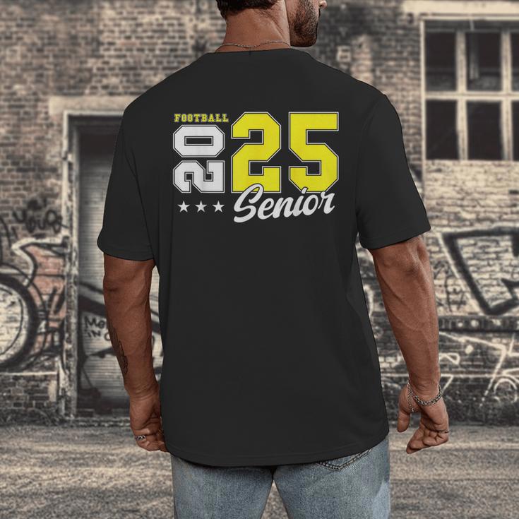 Football Senior Night Football Senior 2025 Graduation 55 Men's Back Print T-Shirt