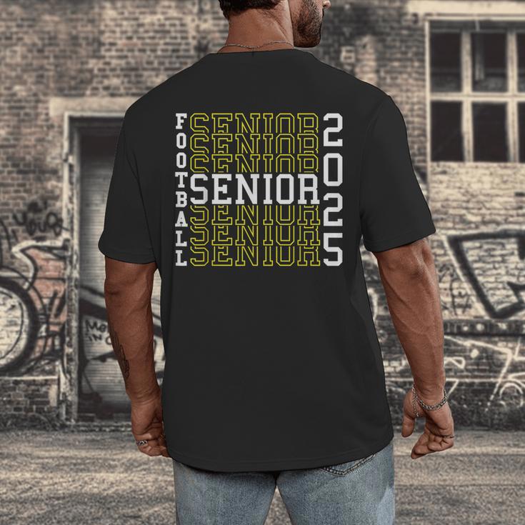Football Senior Night Football Senior 2025 Graduation 56 Men's Back Print T-Shirt