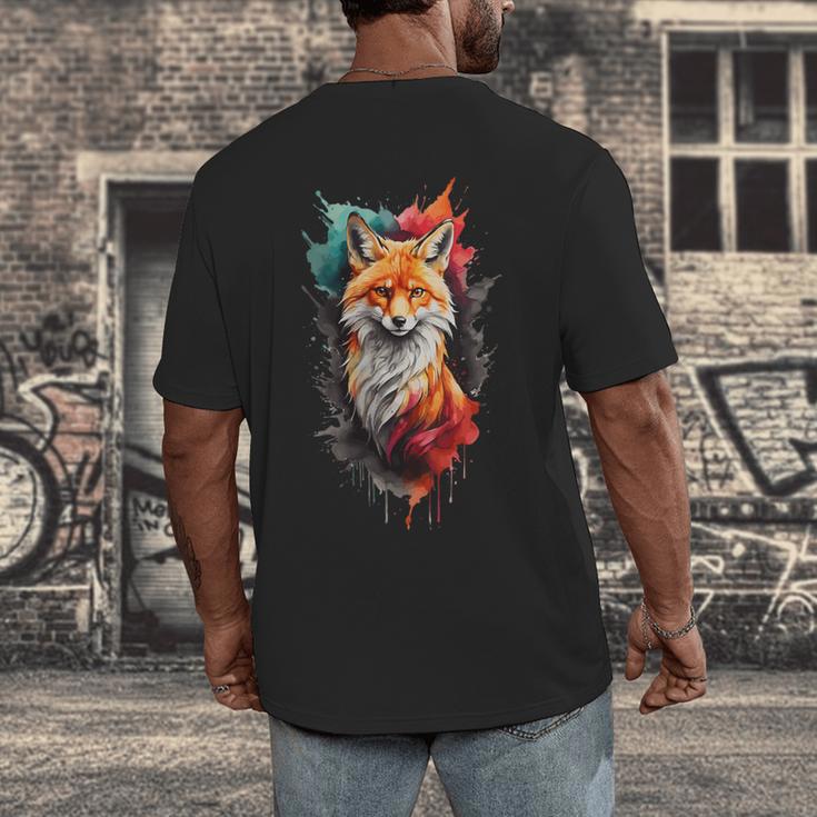 Fox For Fox Lovers Men Women Kids Introverts Men's Back Print T-Shirt Fox For Fox Lovers Men Women Kids Introverts Men's Back Print T-Shirt