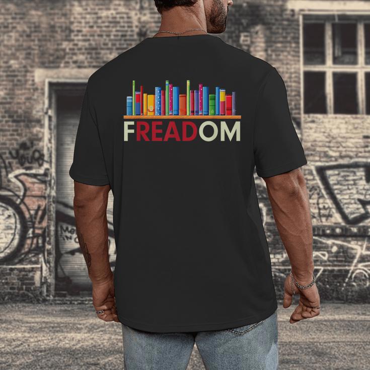 Freadom Anti-Banned Books – Read Banned Books Library Men's Back Print T-Shirt Freadom Anti-Banned Books – Read Banned Books Library Men's Back Print T-Shirt