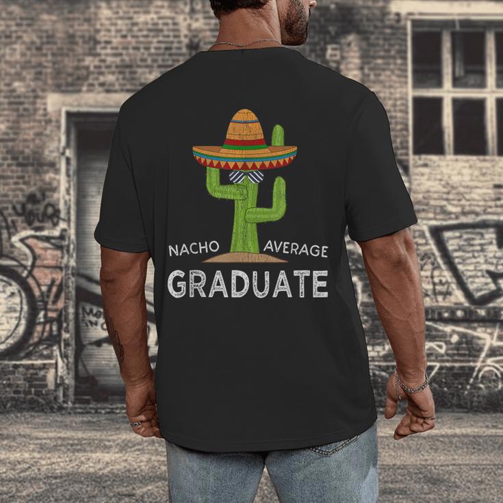Fun High School College Graduate Humor Graduation Men's Back Print T-Shirt