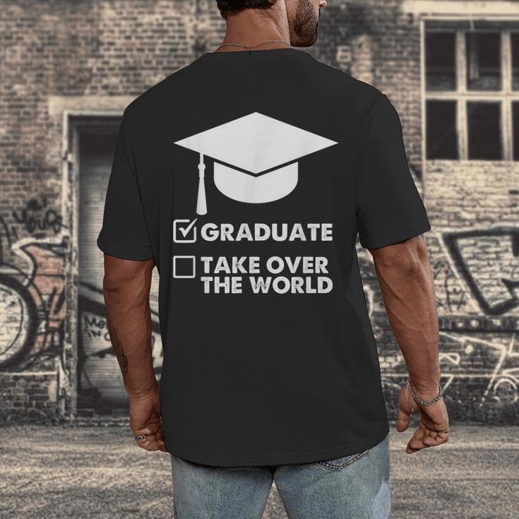 Funny Graduate Joke Mens Womens Graduation Gifts Men's Back Print T-Shirt