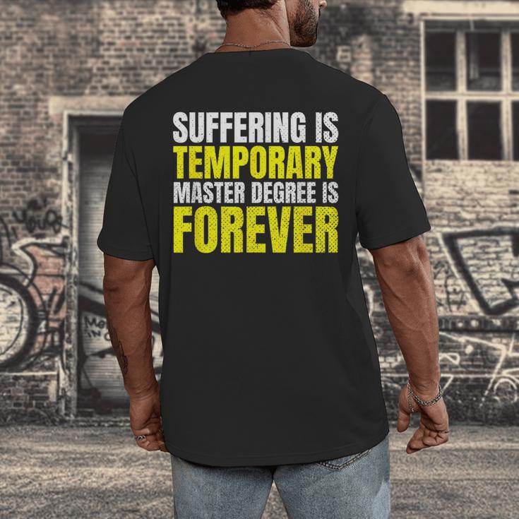 FUnny MBA Student Mastered It Masters Degree Graduation Men's Back Print T-Shirt