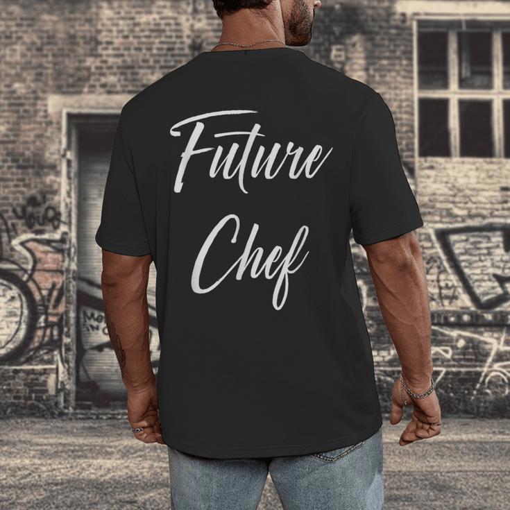Future Chef Shirt Cute Graduation Grad Men's Back Print T-Shirt