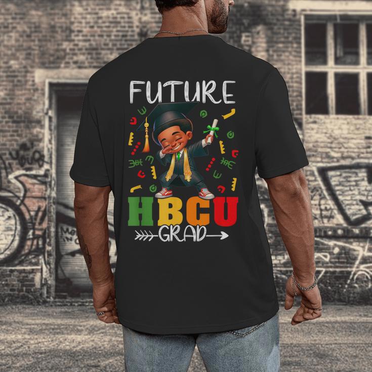 Future HBCU Grad History Boy Graduation HBCU Kids Men's Back Print T-Shirt