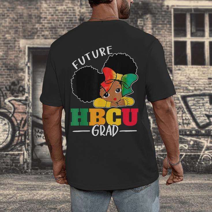 Future HBCU Grad History Girl Graduation HBCU Kids Men's Back Print T-Shirt