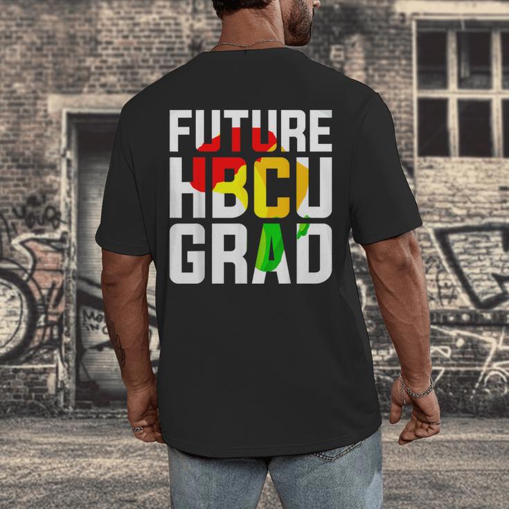 Future HBCU Graduate Afro Girls College Graduation Men's Back Print T-Shirt