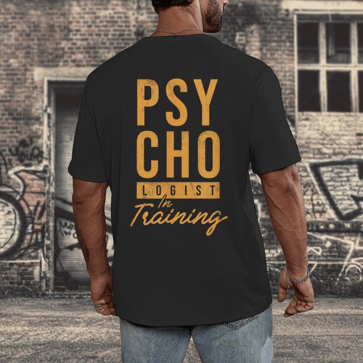 Future Psychologist In Training Psychology Graduation Men's Back Print T-Shirt