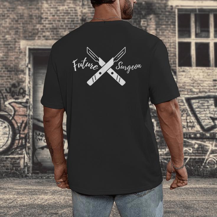 Future Surgeon Graduation Healthcare Appreciation Men's Back Print T-Shirt