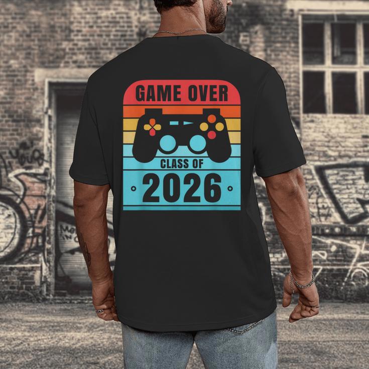 Game Over Class Of 2026 Shirt Students Graduation Men's Back Print T-Shirt