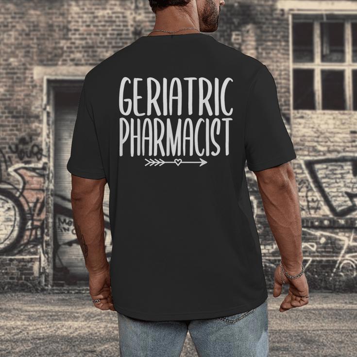 Geriatric Pharmacist Pharmacy Graduation PharmD 2023 2024 Men's Back Print T-Shirt