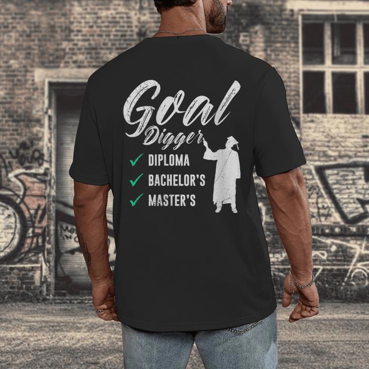 Goal Digger Diploma Master s Bachelor s Master Graduation Men's Back Print T-Shirt