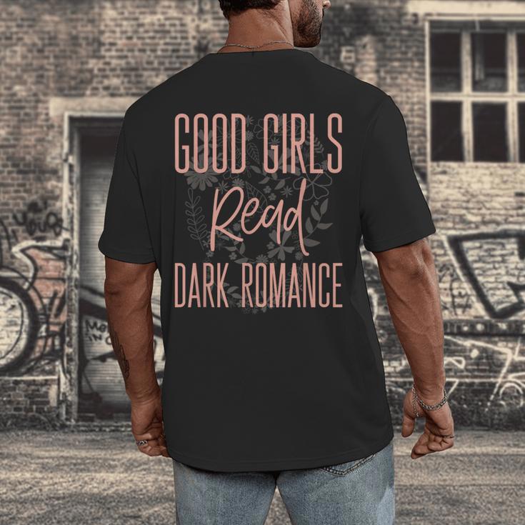 Good Girls Read Dark Romance Shirts For Women Book Lovers Men's Back Print T-Shirt