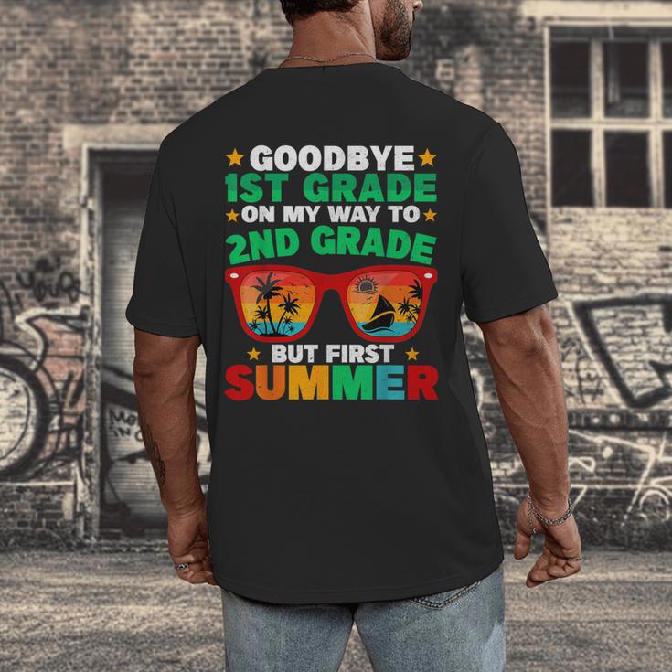 Goodbye 1st Grade First Summer Graduation Last Day Boys Men's Back Print T-Shirt