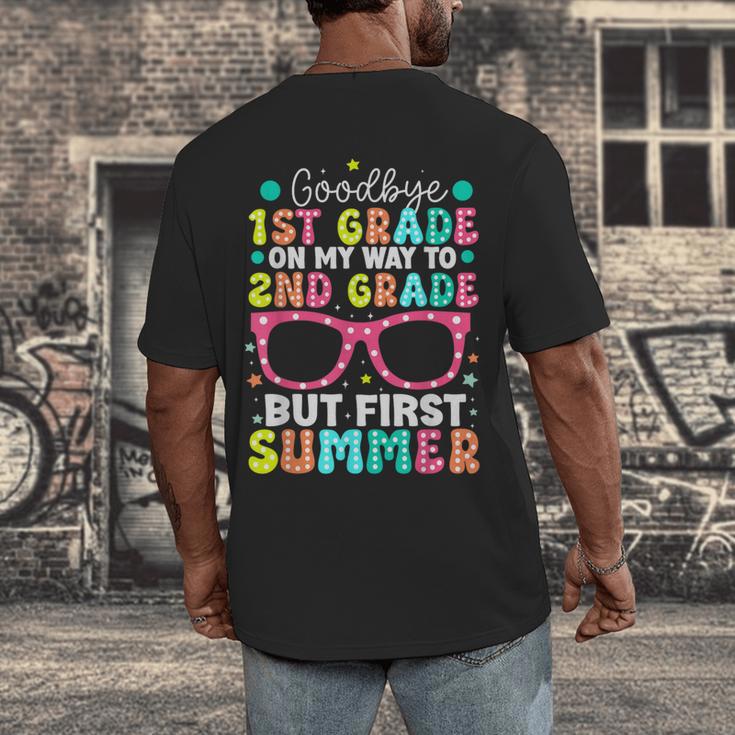 Goodbye 1st Grade Graduation To Second Grade First Summer Men's Back Print T-Shirt