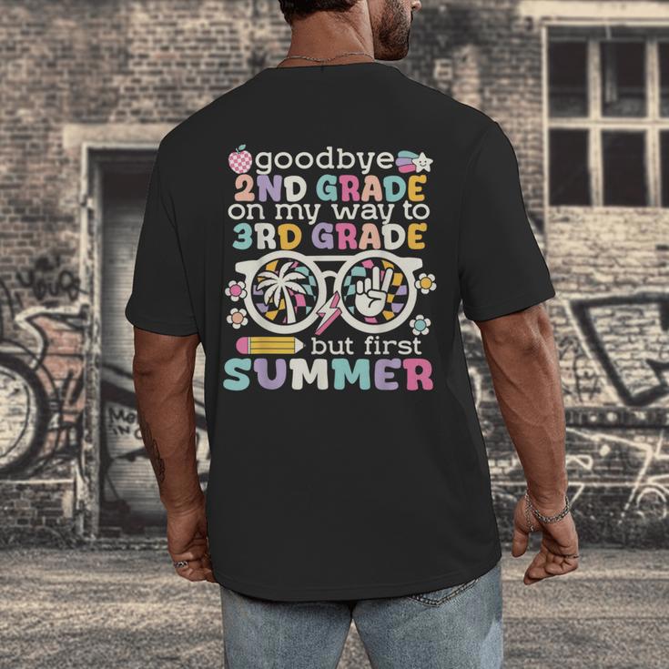 Goodbye 2nd Grade Graduation To 3rd Grade But First Summer Men's Back Print T-Shirt