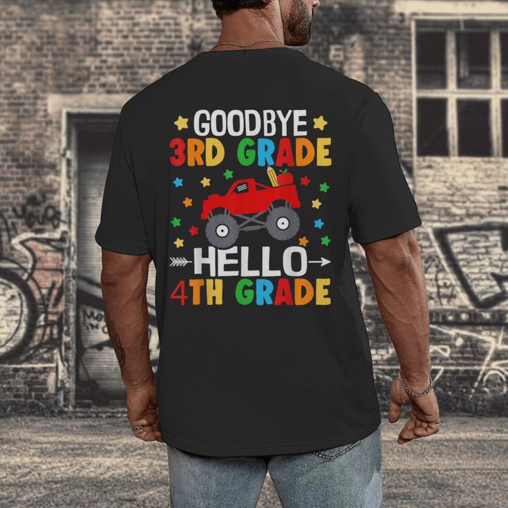 Goodbye 3rd Grade Hello 4th Grade Graduation 2024 Men's Back Print T-Shirt
