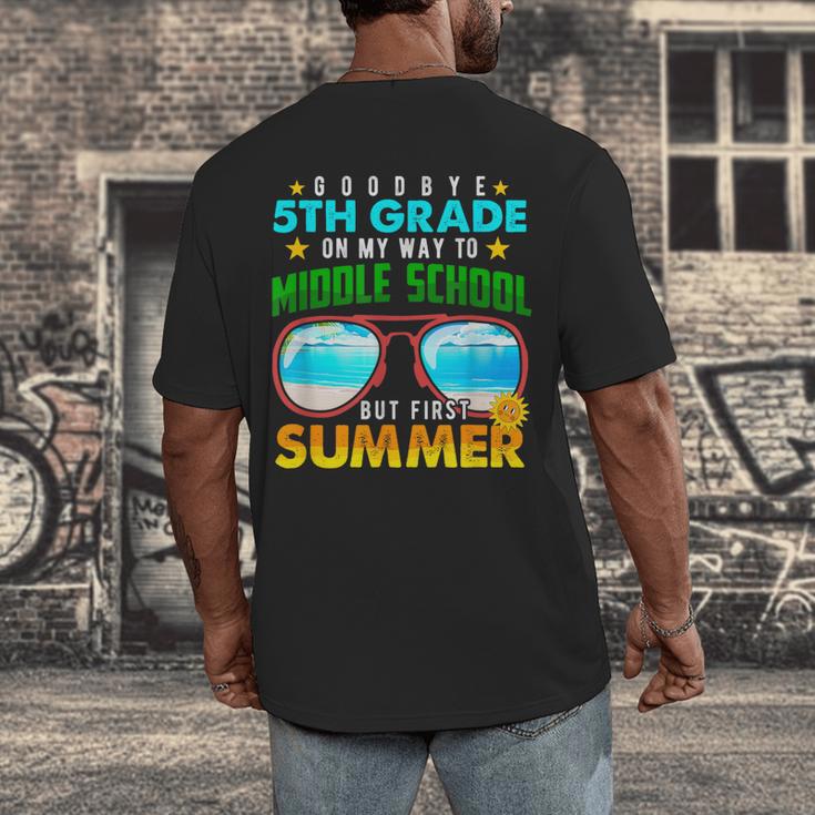 Goodbye 5th Grade Graduation To 6th Grade Hello Summer Kids Men's Back Print T-Shirt