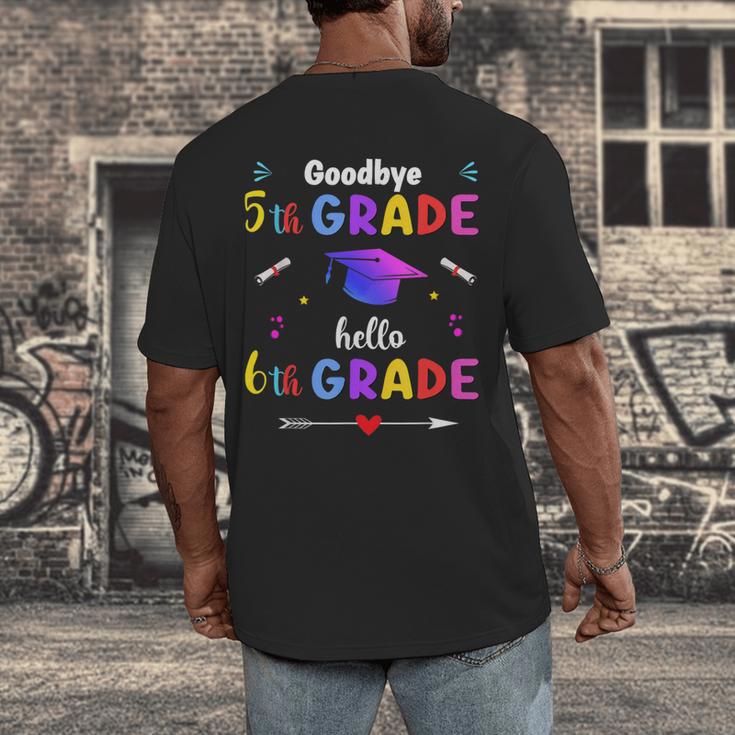 Goodbye 5th Grade Graduation Class Of 2023 Hello 6th Grade Men's Back Print T-Shirt