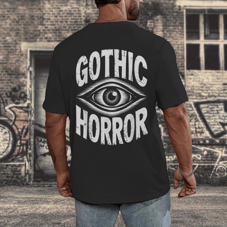 Gothic Classic Horror Thriller Book Movie Film Halloween Men's Back Print T-Shirt Gothic Classic Horror Thriller Book Movie Film Halloween Men's Back Print T-Shirt