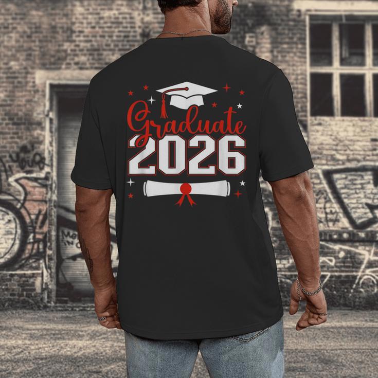 Graduate 2026 For Class Of 2026 Graduation Men's Back Print T-Shirt