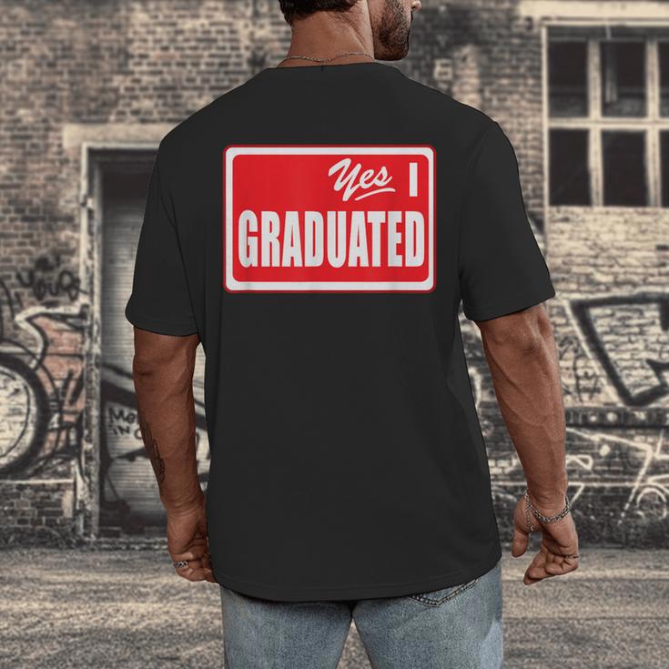 Graduate Class Of 2025 Senior Graduation End Of School Year Men's Back Print T-Shirt