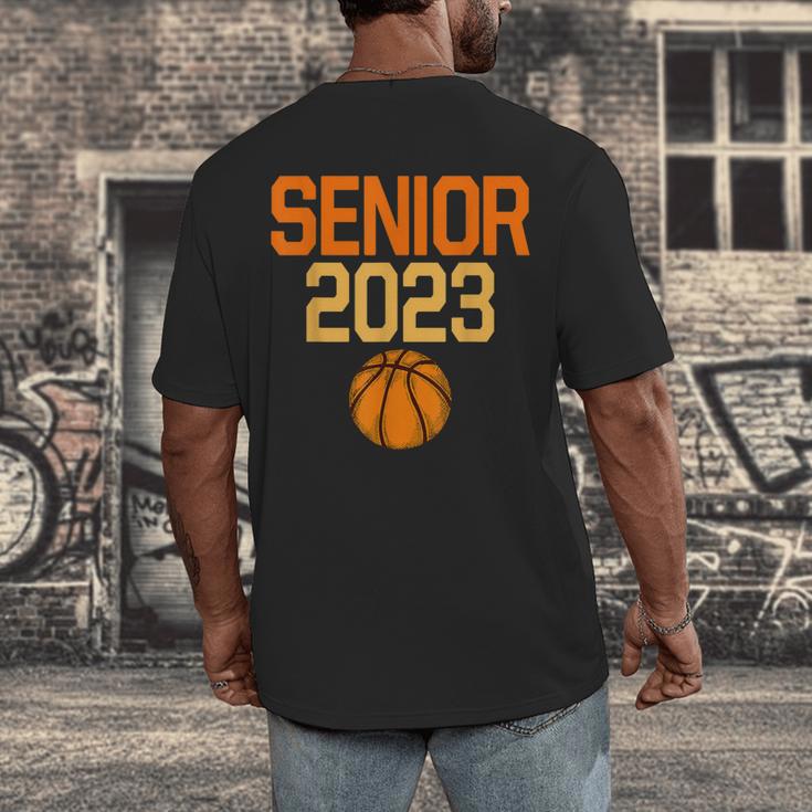 Graduate Senior Class 2023 Basketball Player Graduation Grad Men's Back Print T-Shirt