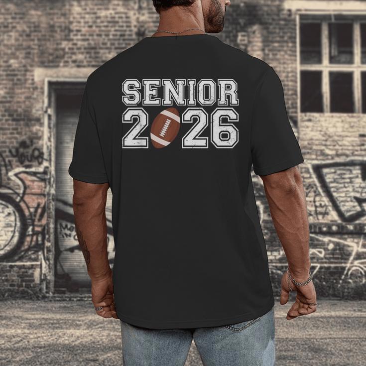 Graduate Senior Class Of 2026 Graduation American Football Men's Back Print T-Shirt