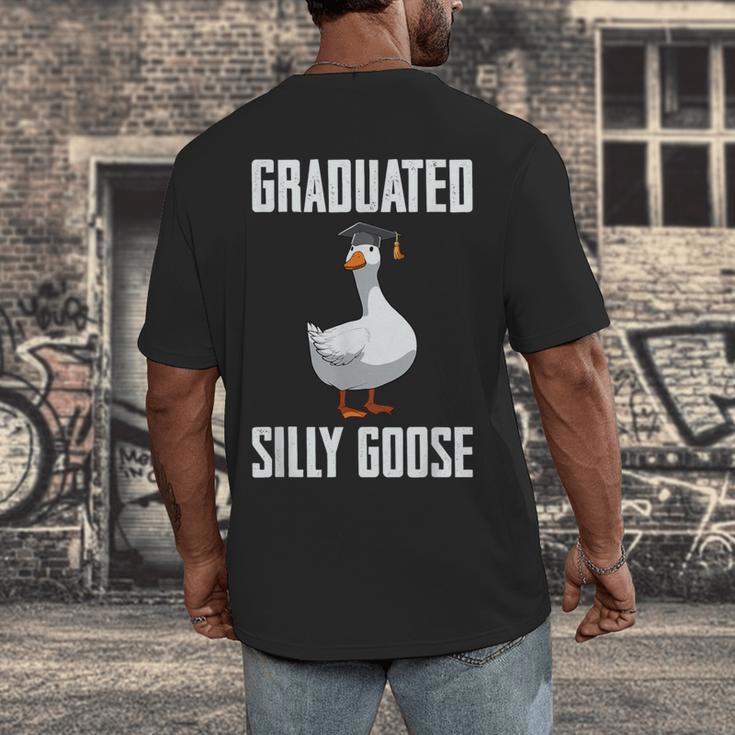 Graduated Silly Goose Student Graduation 2026 Grad Men's Back Print T-Shirt