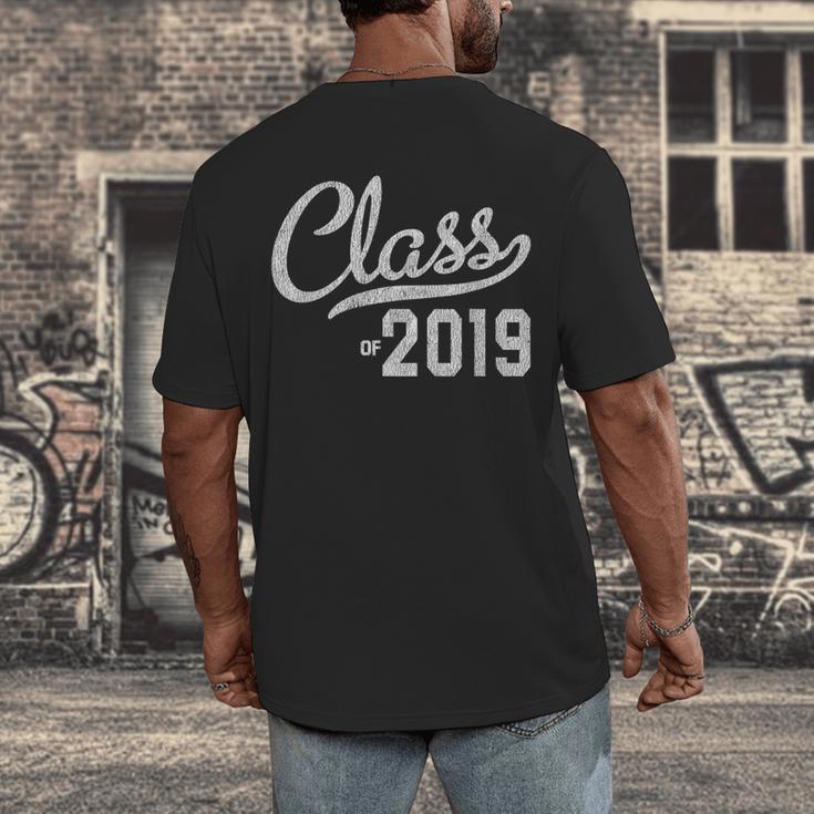 Graduation For Her Him 2019 Class Men's Back Print T-Shirt
