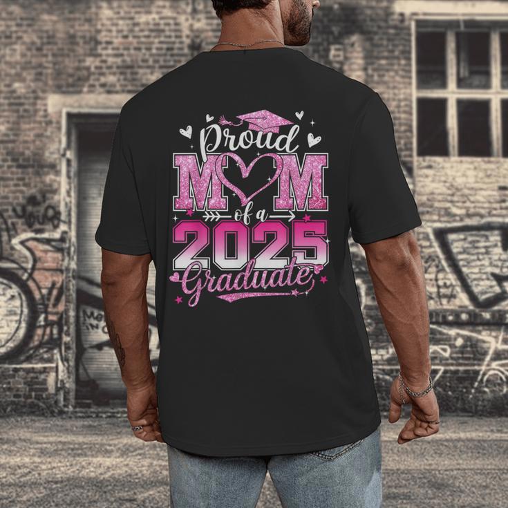Graduation 2025 Proud Mom Of 2025 Graduate Floral Women Men's Back Print T-Shirt