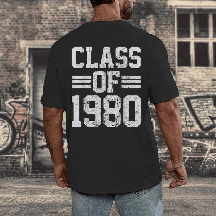 Graduation Class 1980 Men's Back Print T-Shirt