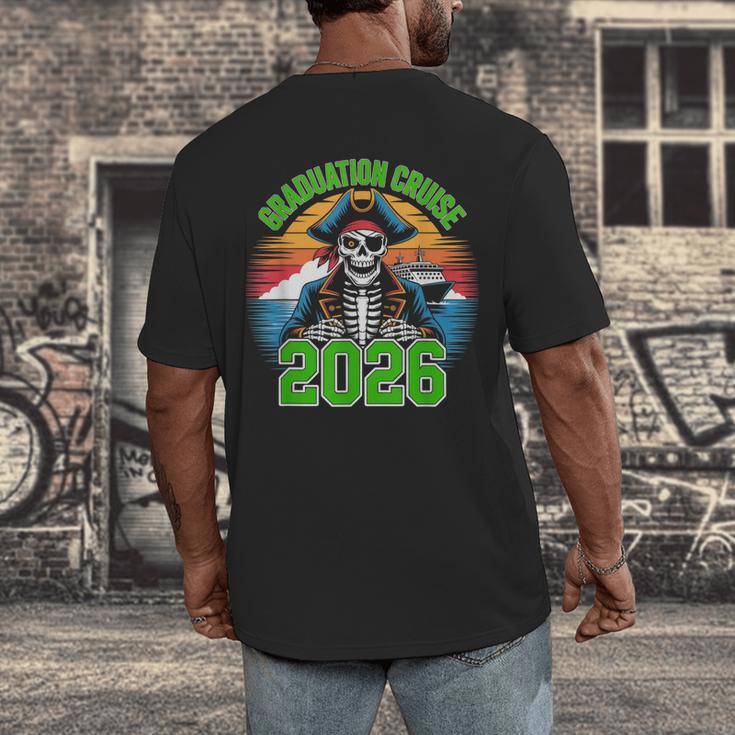 Graduation Cruise 2026 Group Pirate Matching Voyage Men's Back Print T-Shirt