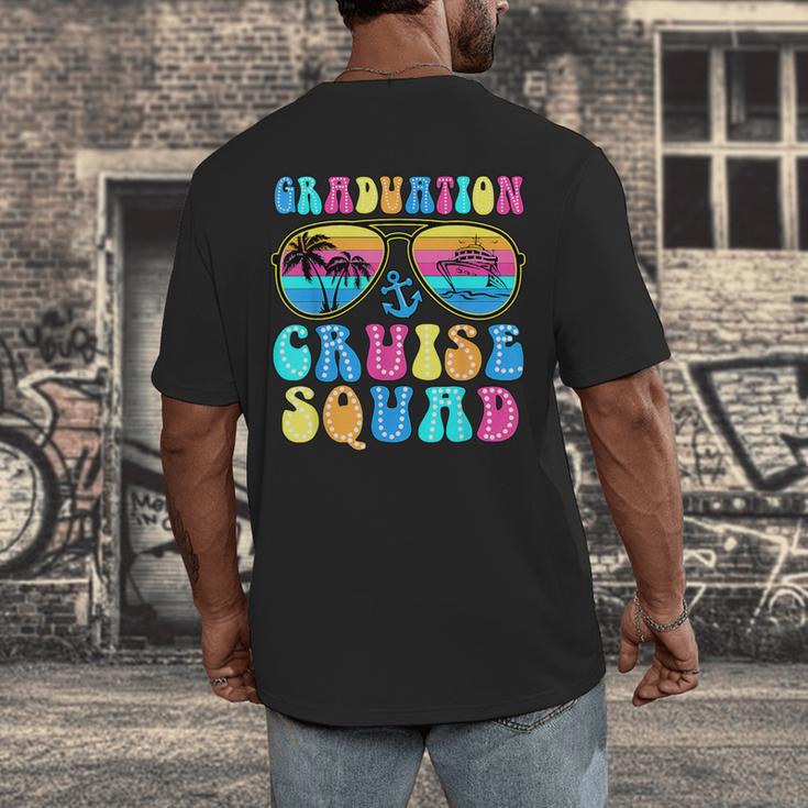Graduation Cruise Squad Class Of 2025 Vacation Family Grad Men's Back Print T-Shirt