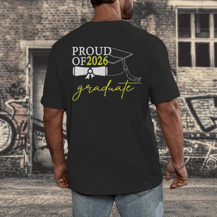 Graduation Decorations 2026 Proud Of 2026 Graduate Occaion Men's Back Print T-Shirt