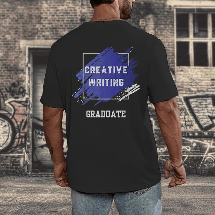 Graduation Graduated Creative Writing Degree University Men's Back Print T-Shirt