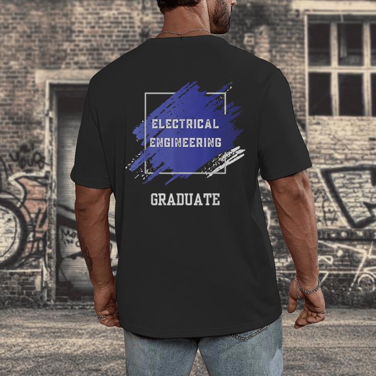 Graduation Graduated Electrical Engineering Degree Student Men's Back Print T-Shirt