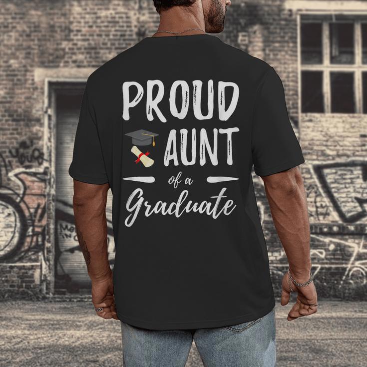 Graduation Shirt 2018 Proud Aunt Of a Graduate Men's Back Print T-Shirt