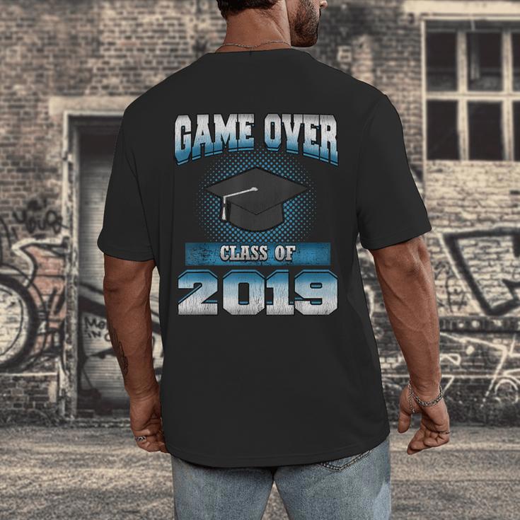 Graduation Shirt Class Of 2019 High School College Men's Back Print T-Shirt