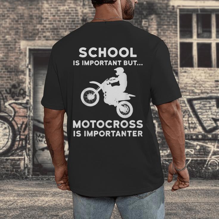 Graduation Shirt For Dirtbike Motocross Riders Men's Back Print T-Shirt
