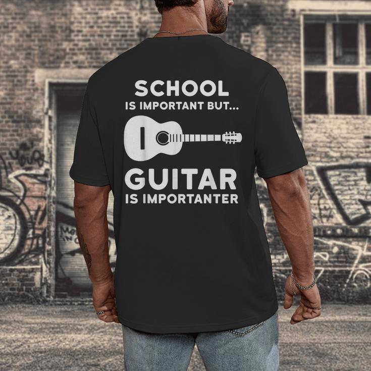 Graduation Shirt For Guitar Players & Band Member Men's Back Print T-Shirt