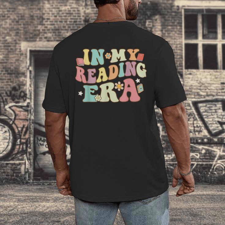 Groovy In My Reading Era Read Book Reader Reading Men's Back Print T-Shirt Groovy In My Reading Era Read Book Reader Reading Men's Back Print T-Shirt