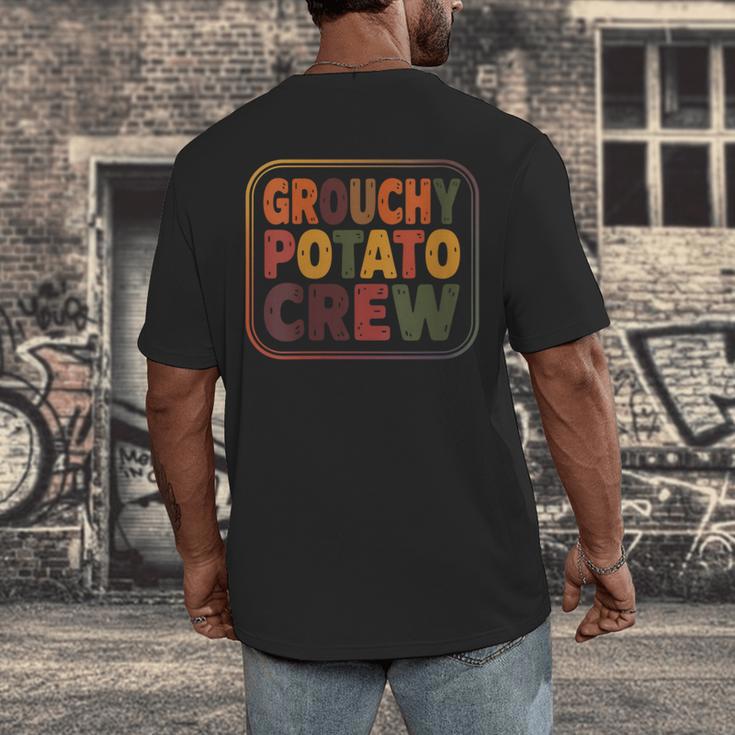 Grouchy Potato Crew Introvert Sarcasm Men's Back Print T-Shirt Grouchy Potato Crew Introvert Sarcasm Men's Back Print T-Shirt