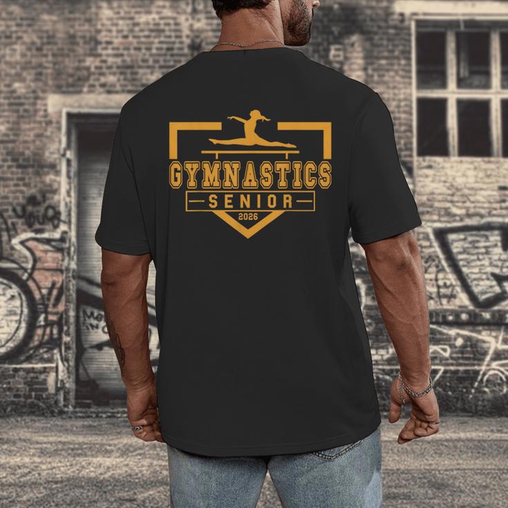 Gymnastics Senior Night Gymnastics Senior 2026 Graduation 14 Men's Back Print T-Shirt
