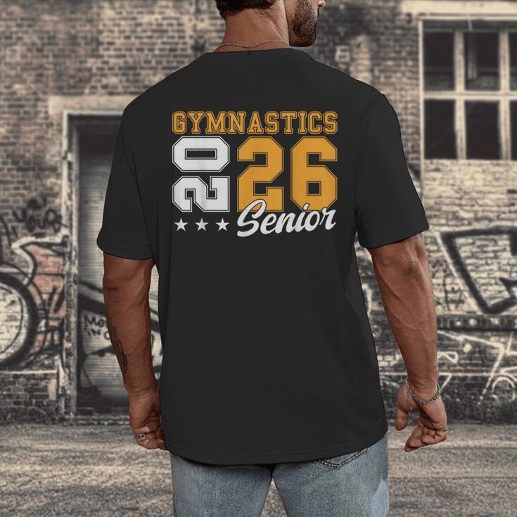Gymnastics Senior Night Gymnastics Senior 2026 Graduation 17 Men's Back Print T-Shirt