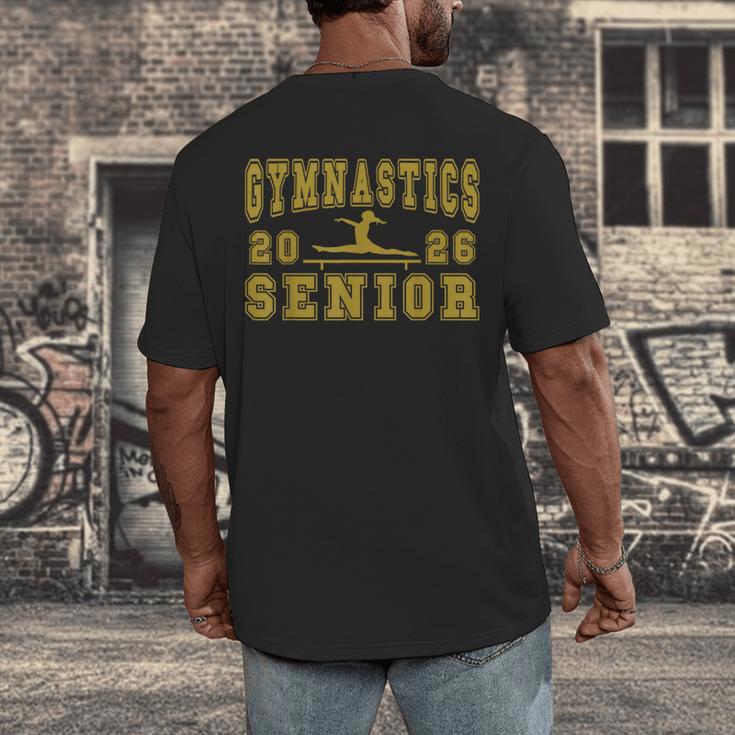 Gymnastics Senior Night Gymnastics Senior 2026 Graduation 25 Men's Back Print T-Shirt