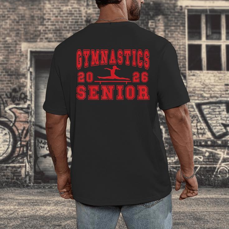 Gymnastics Senior Night Gymnastics Senior 2026 Graduation 7 Men's Back Print T-Shirt