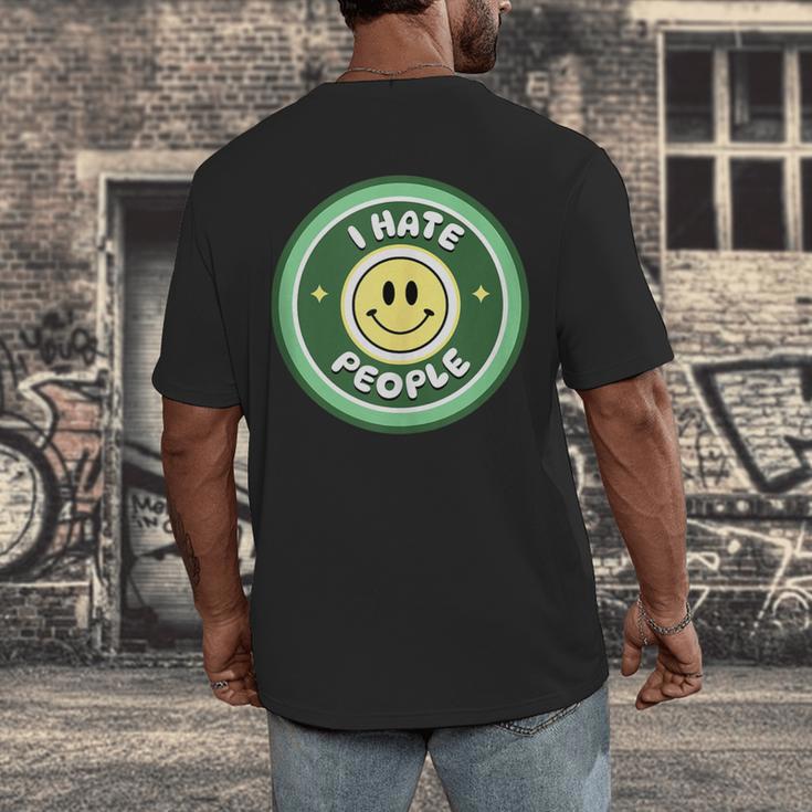 I Hate People Saying For Introverts Men's Back Print T-Shirt