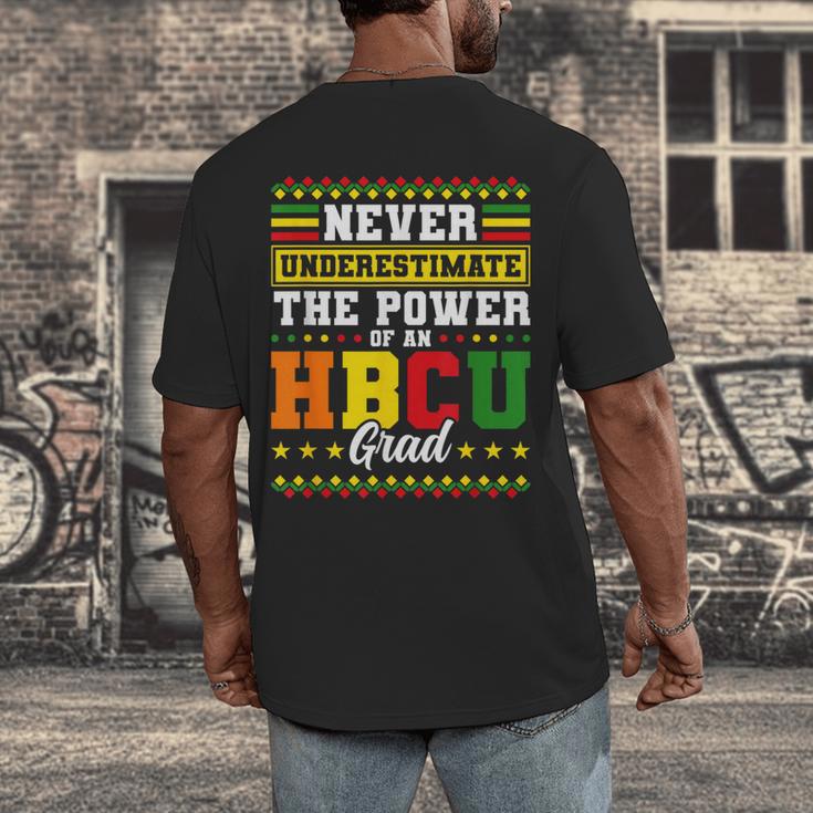 HBCU Grad Historically College Graduation Men's Back Print T-Shirt